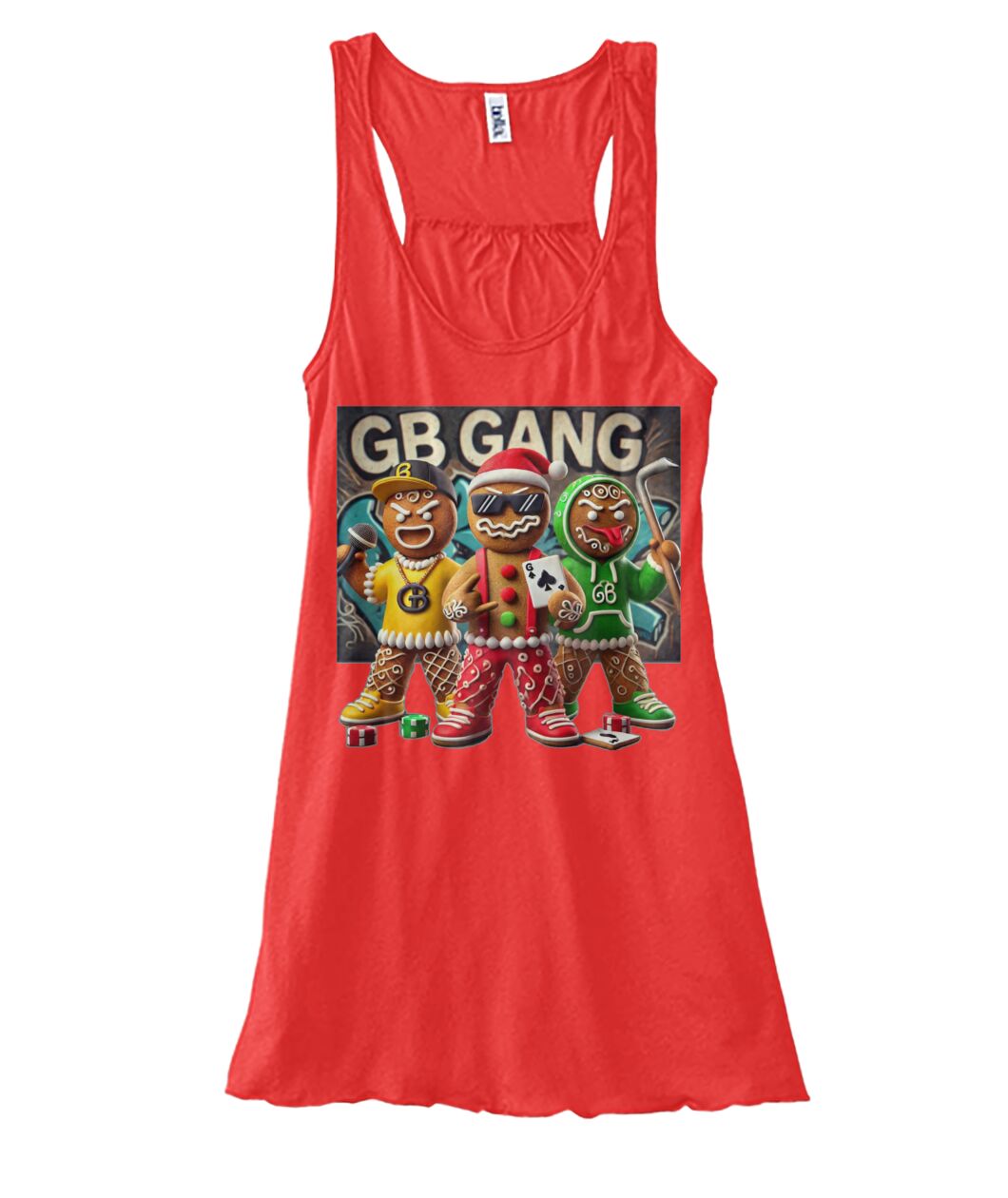 Gingerbread Gang 1 (TankTop & More) Women's Flowy Tank