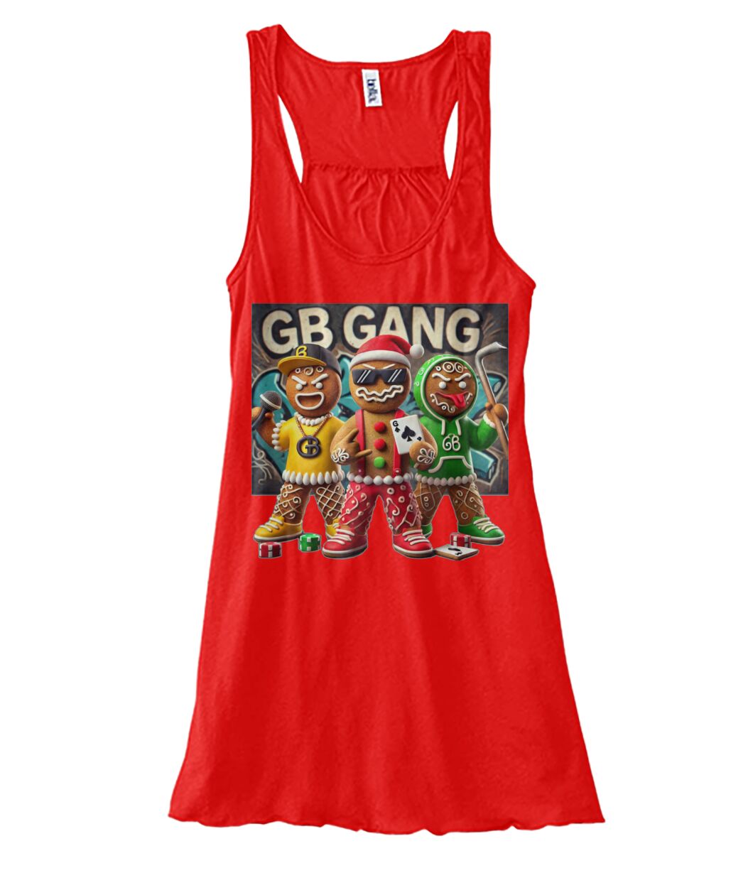 Gingerbread Gang 1 (TankTop & More) Women's Flowy Tank