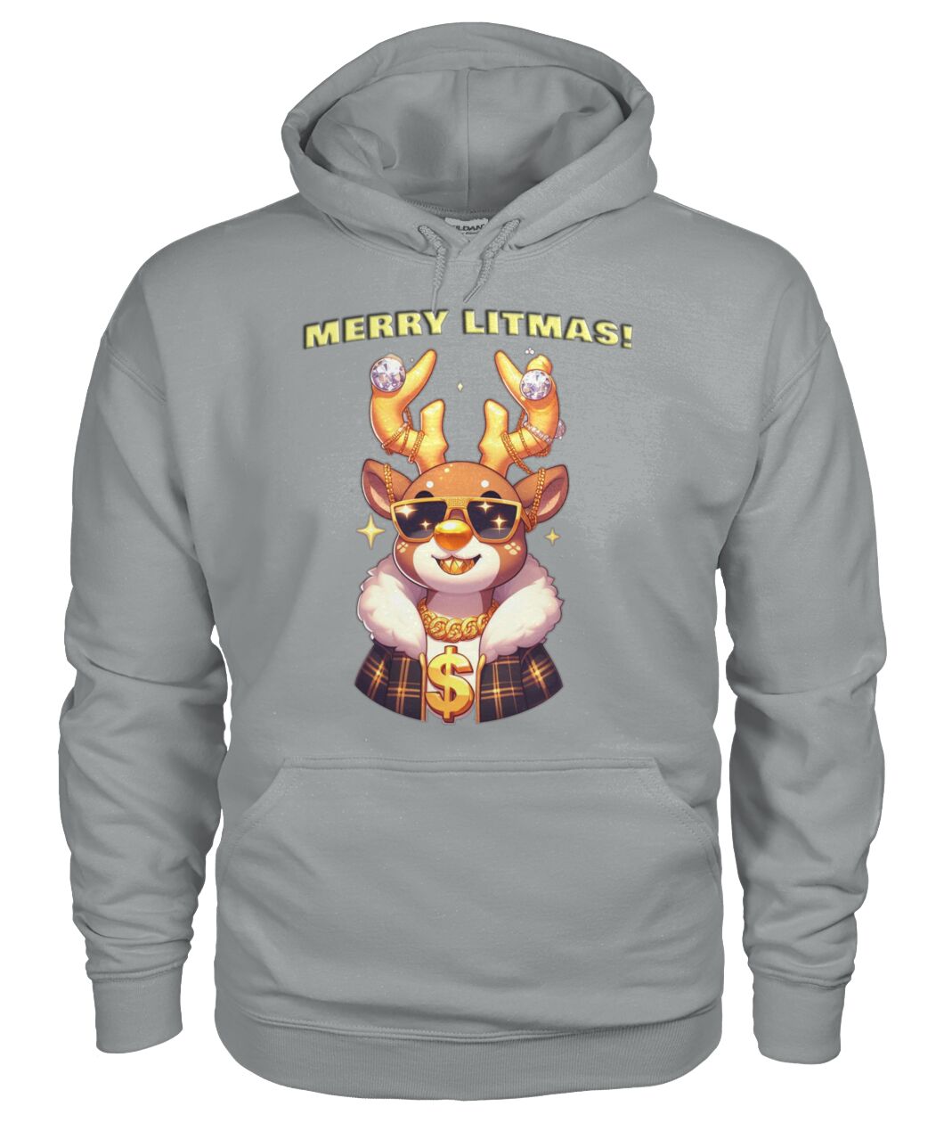 Merry Litmas Reindeer (Hoodie & More) Unisex Hoodie