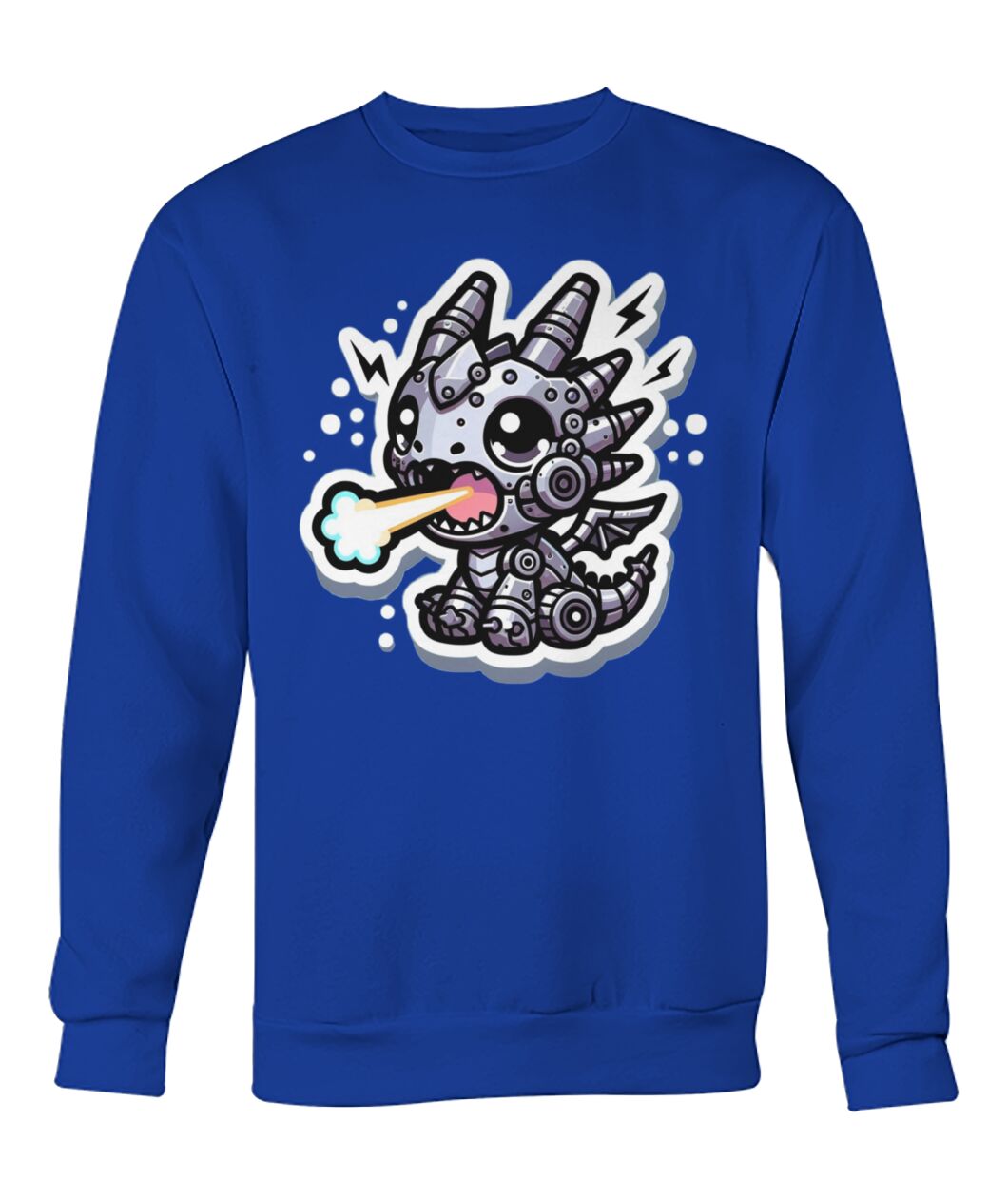 Mech Dragon Baby (Hoodie & More) Crew Neck Sweatshirt