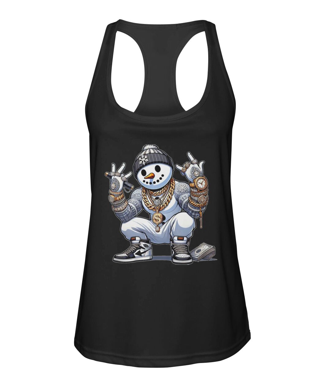 MC Snowballer (TankTop & More) Women's Racerback Sport Tank
