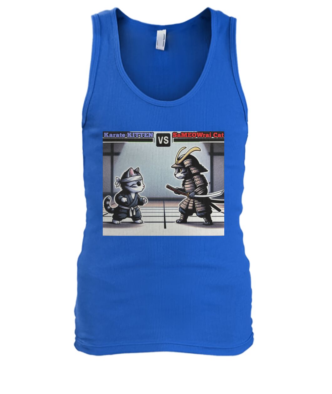 Karate vs Samurai Cat (TankTop & More) Men's Tank Top