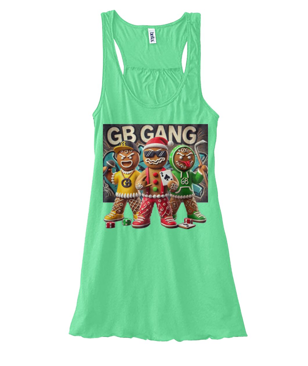Gingerbread Gang 1 (TankTop & More) Women's Flowy Tank