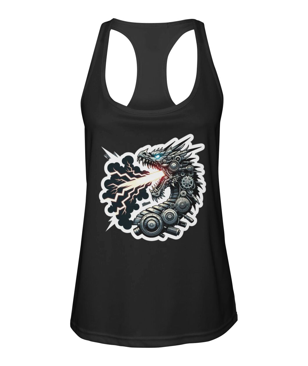 Mech Dragon Adult (TankTop & More) Women's Racerback Sport Tank