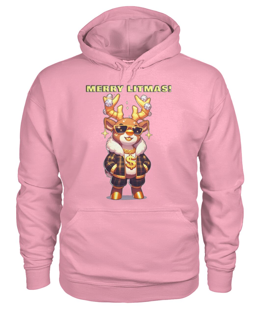 Merry Litmas Reindeer 2 (Hoodie & More) Unisex Hoodie