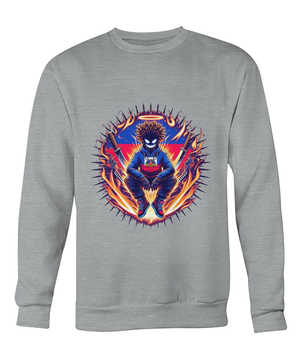 Haitian God (Sweater & More) Crew Neck Sweatshirt