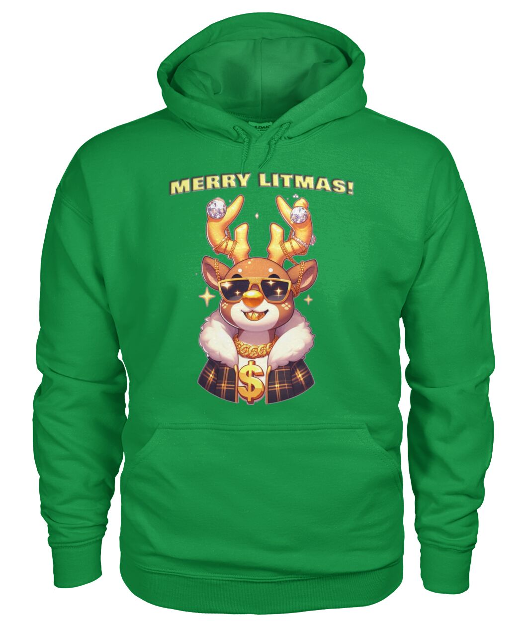 Merry Litmas Reindeer (Hoodie & More) Unisex Hoodie