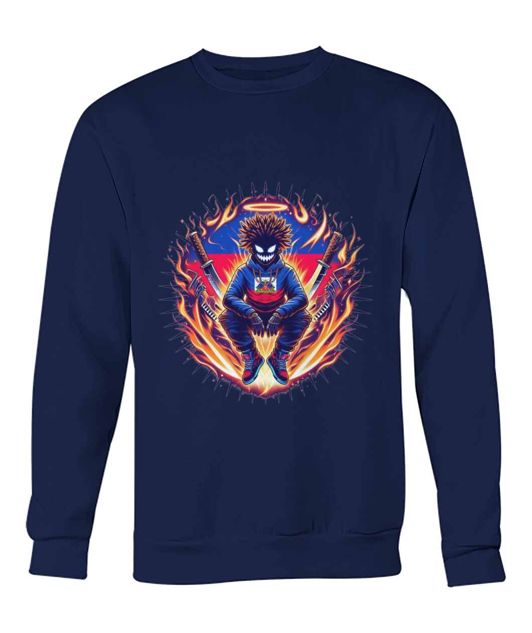 Haitian God (Sweater & More) Crew Neck Sweatshirt