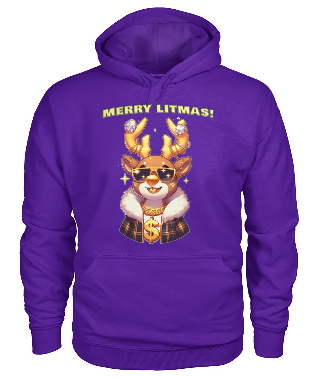 Merry Litmas Reindeer (Hoodie & More) Unisex Hoodie