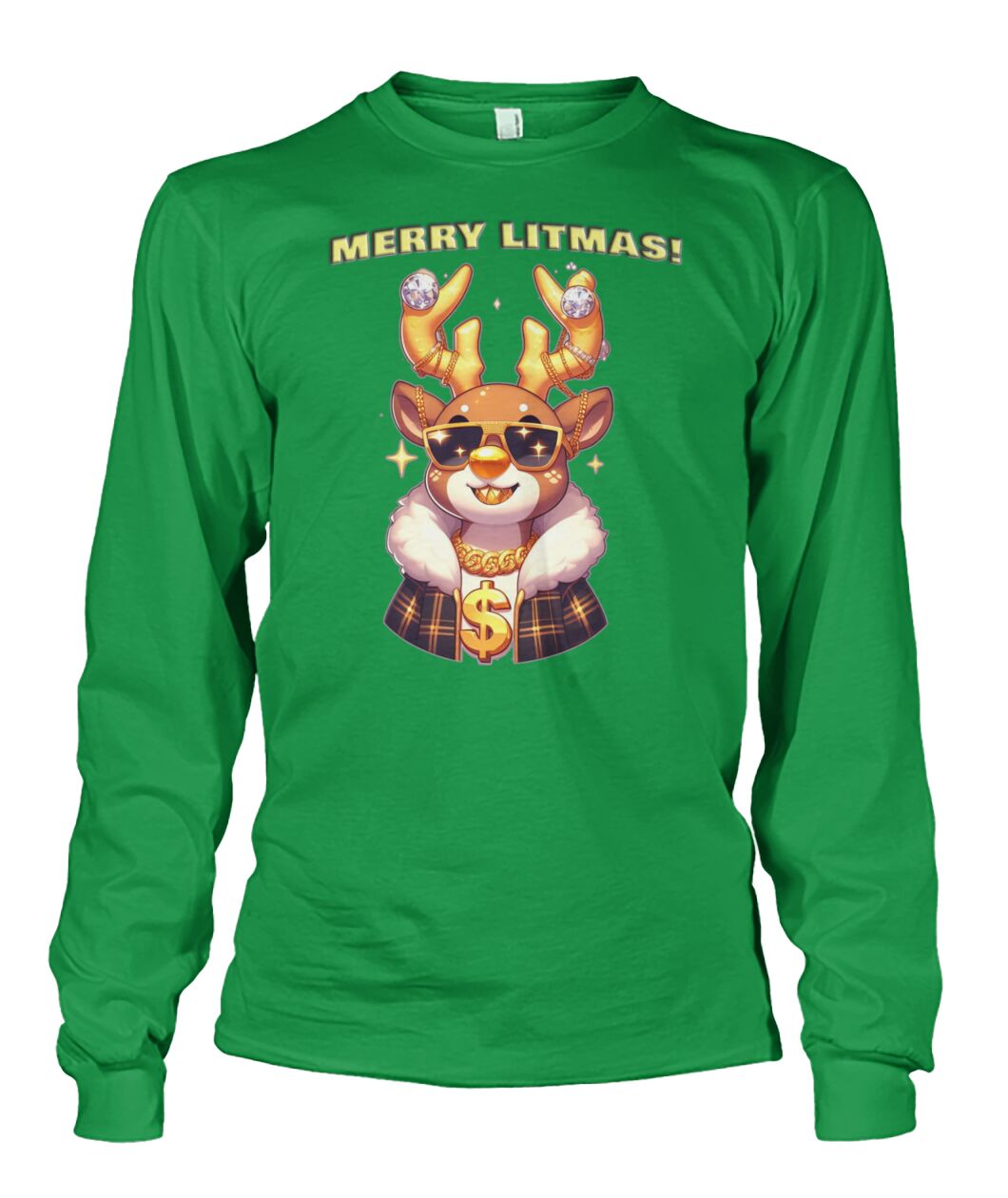 Merry Litmas Reindeer (Hoodie & More) Unisex Long Sleeve