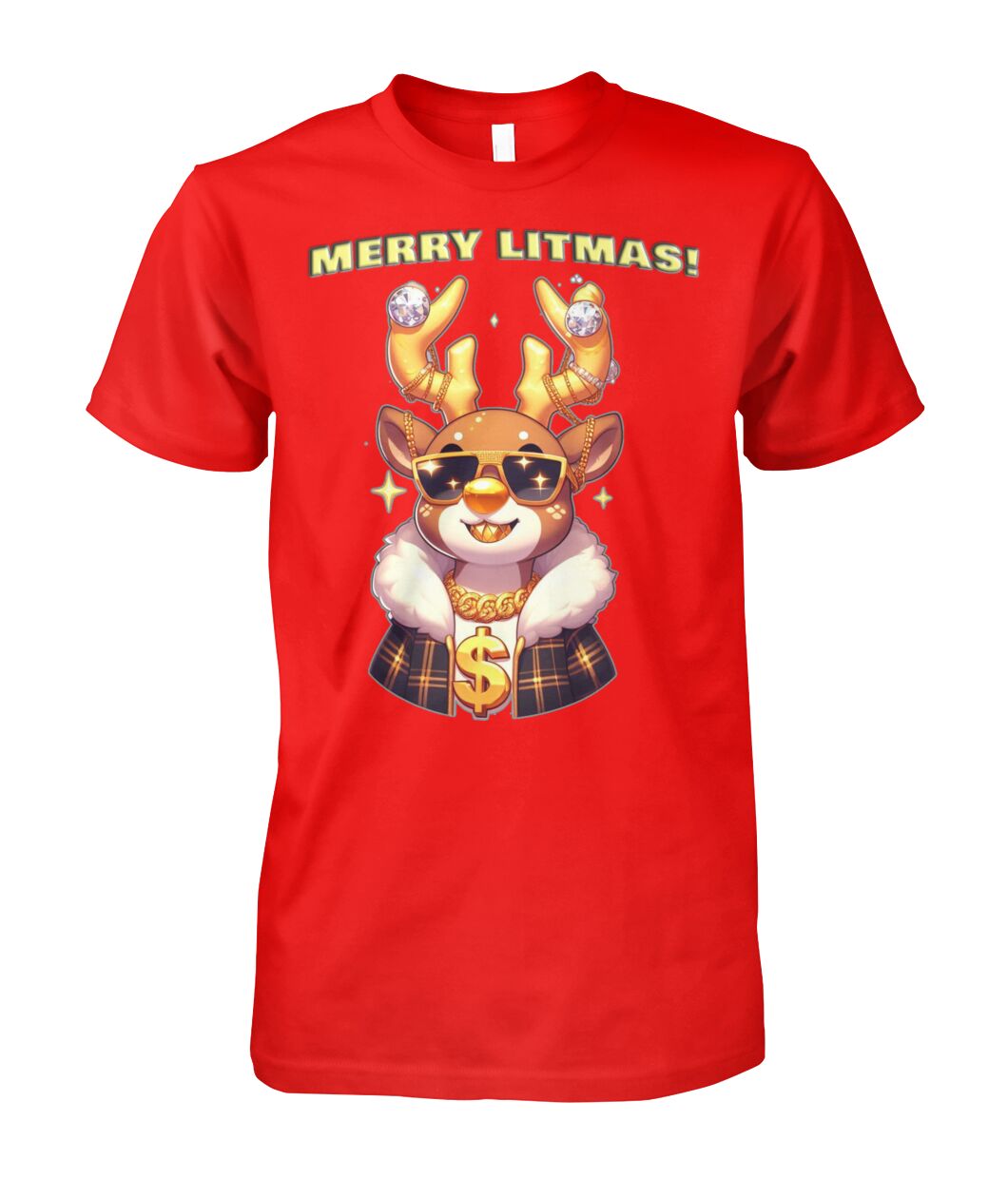Merry Litmas Reindeer (T-Shirt & More)