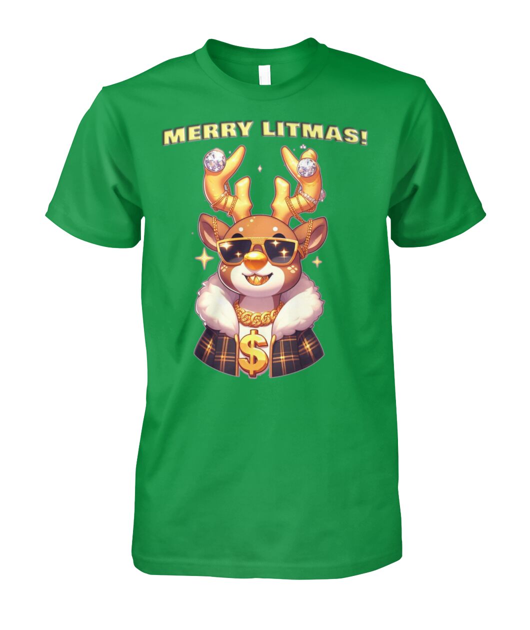 Merry Litmas Reindeer (T-Shirt & More)