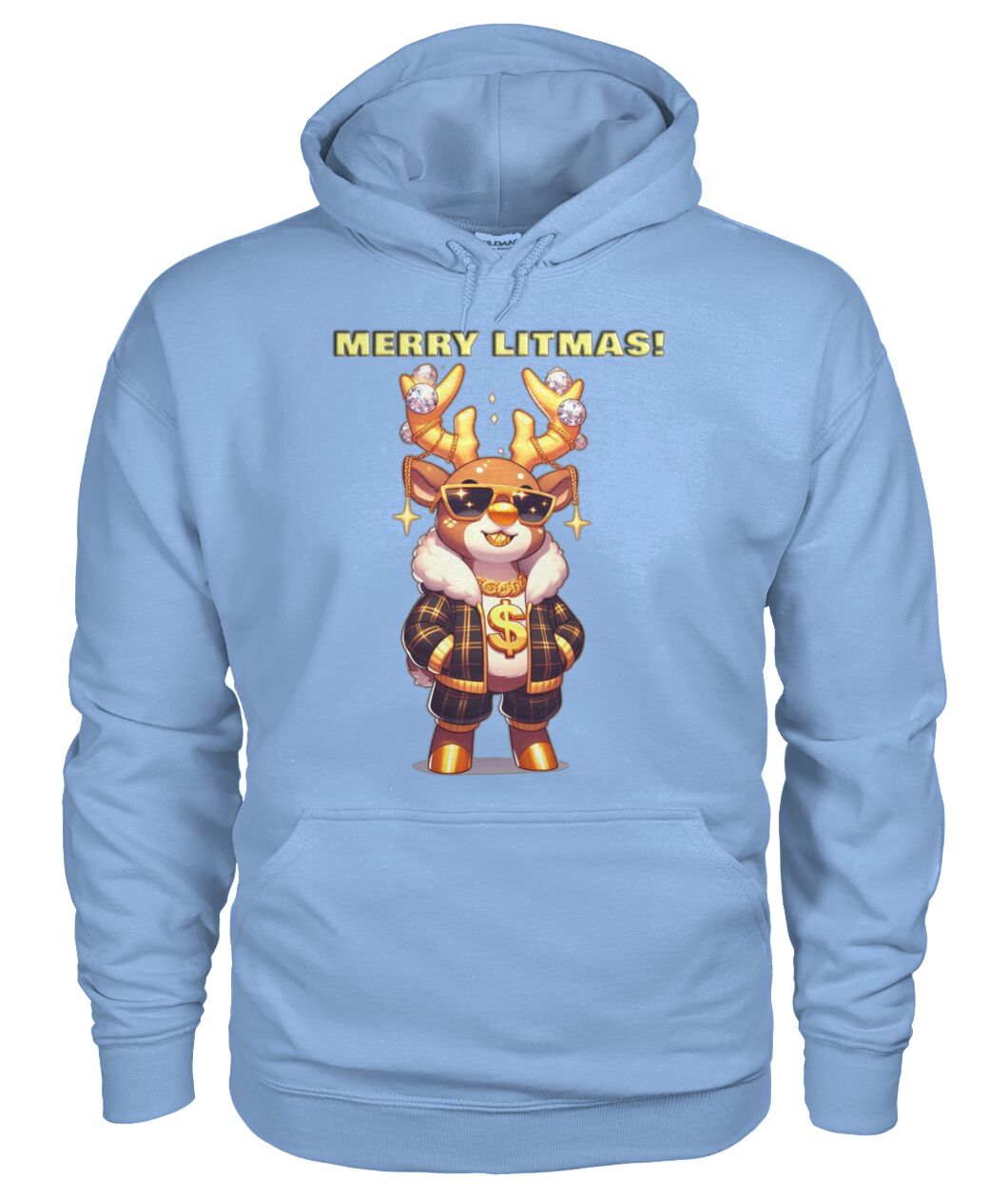 Merry Litmas Reindeer 2 (Hoodie & More) Unisex Hoodie
