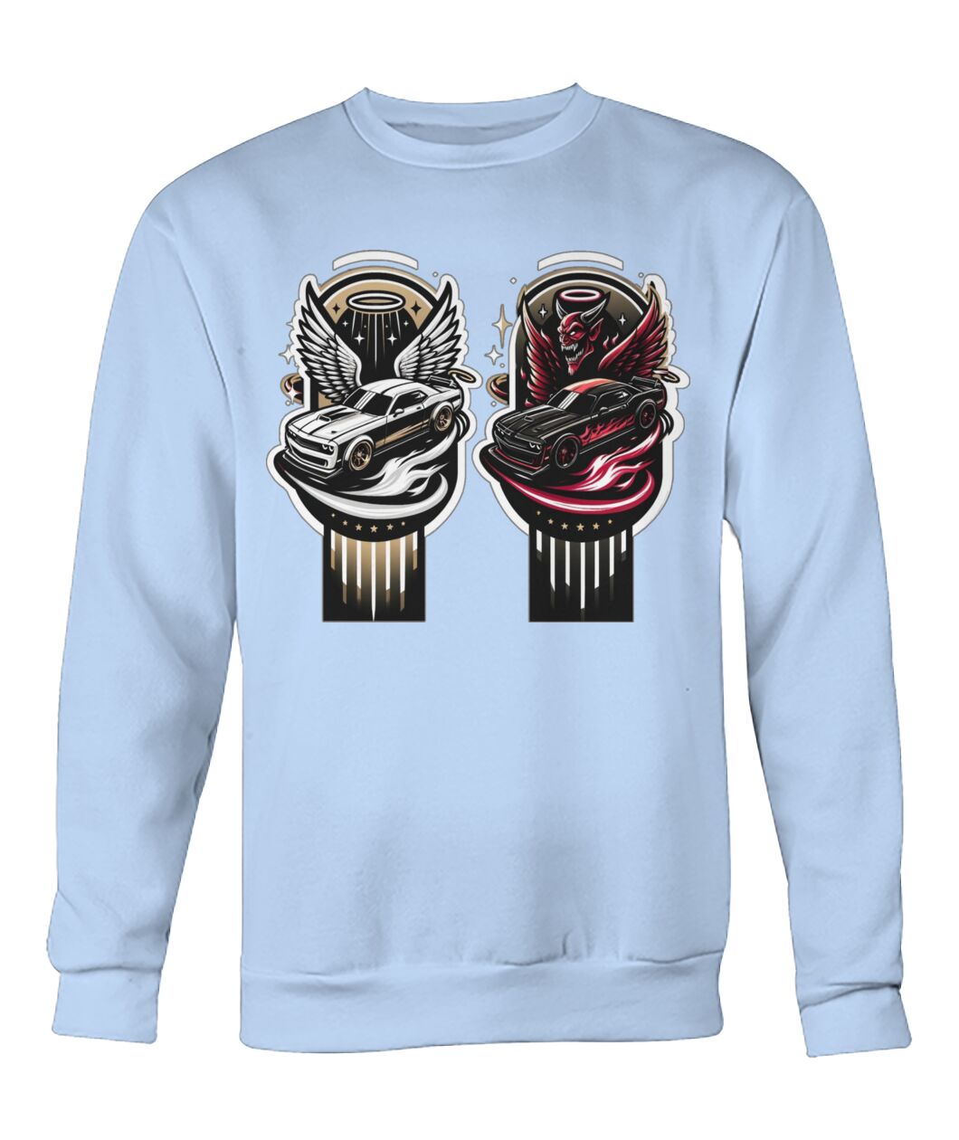 Angel Demon Car 2 (Sweater & More) Crew Neck Sweatshirt