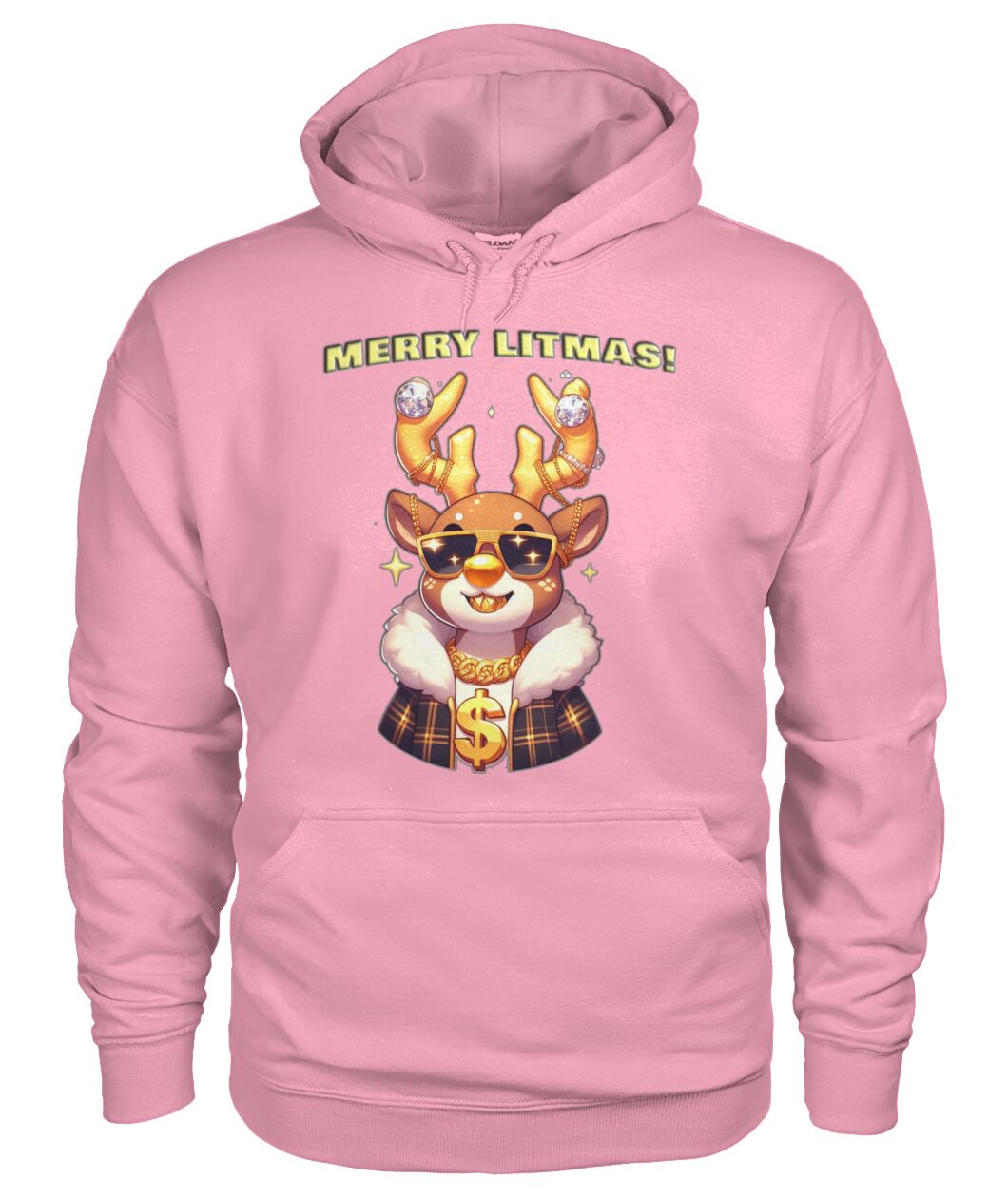 Merry Litmas Reindeer (Hoodie & More) Unisex Hoodie