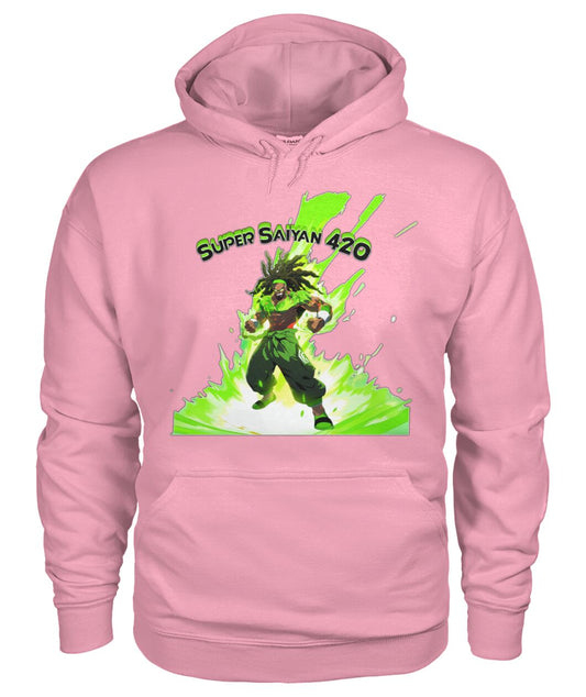 Super Saiyan 420 A (Hoodie & V Necks)