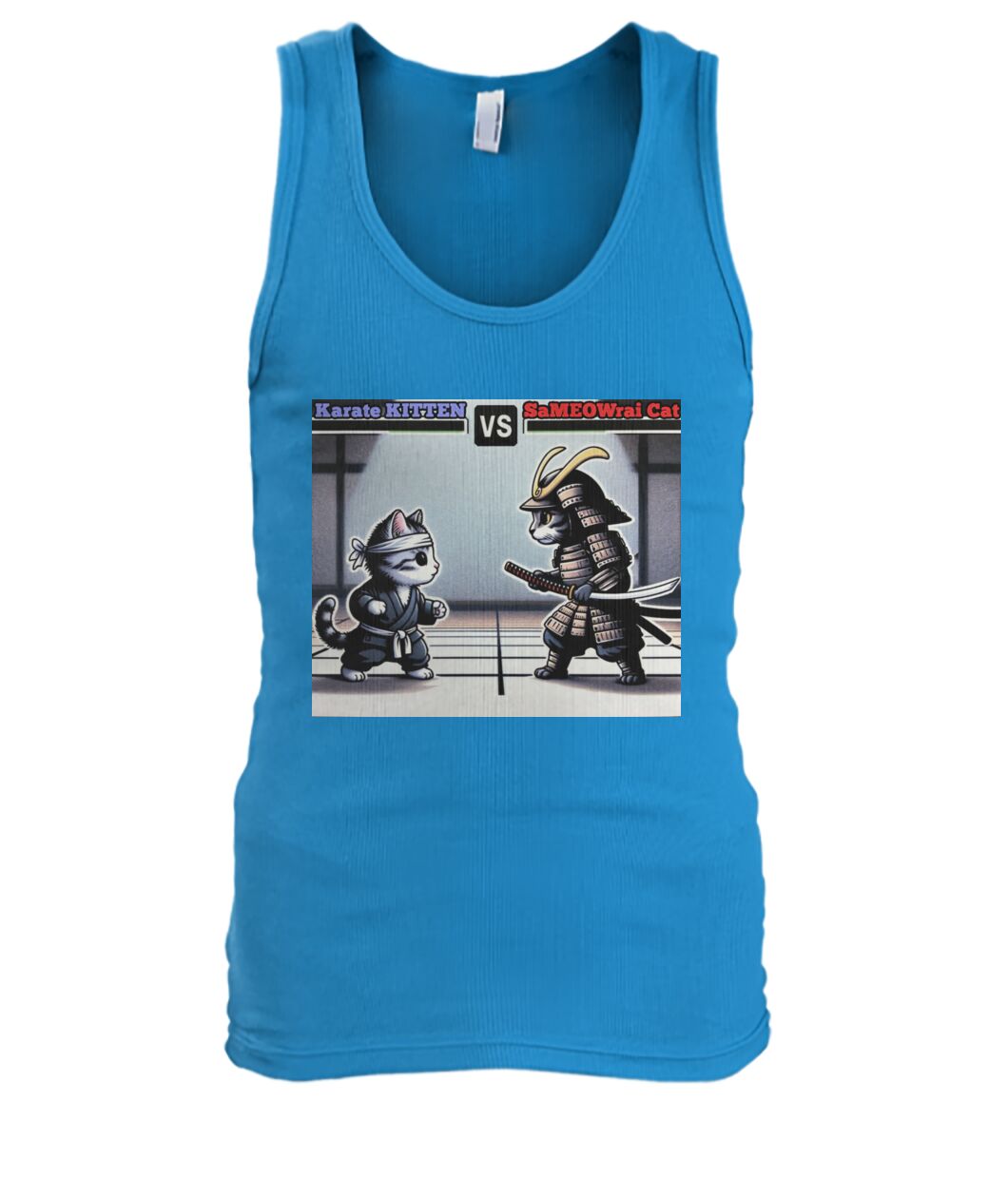 Karate vs Samurai Cat (TankTop & More) Men's Tank Top