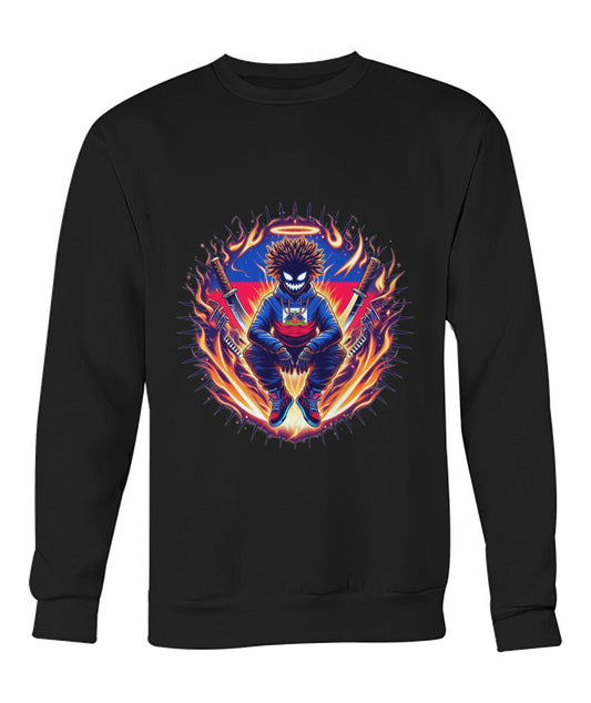 Haitian God (Sweater & More) Crew Neck Sweatshirt