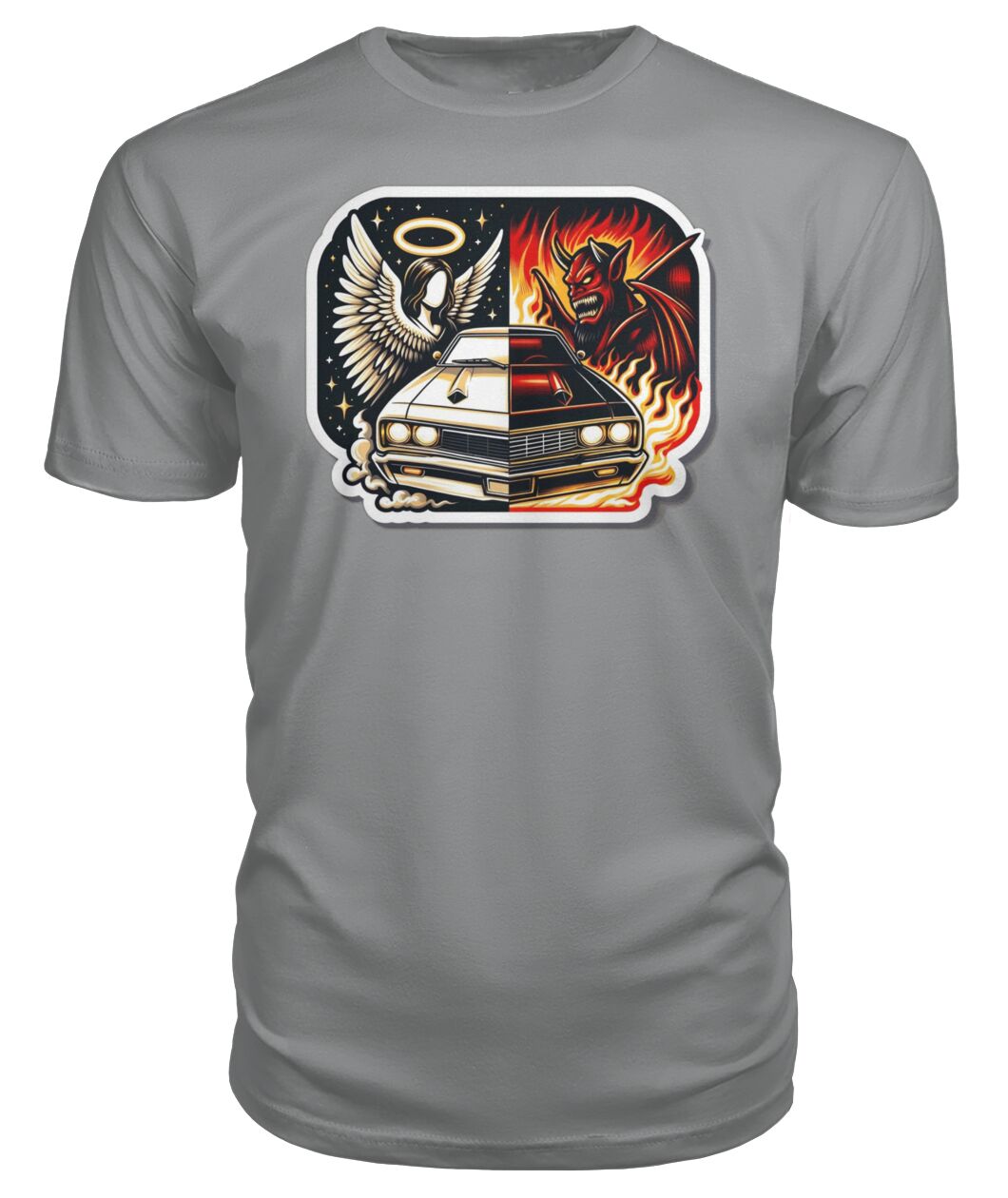 Angel Demon Car 1 (Sweater & More) Premium Unisex Tee