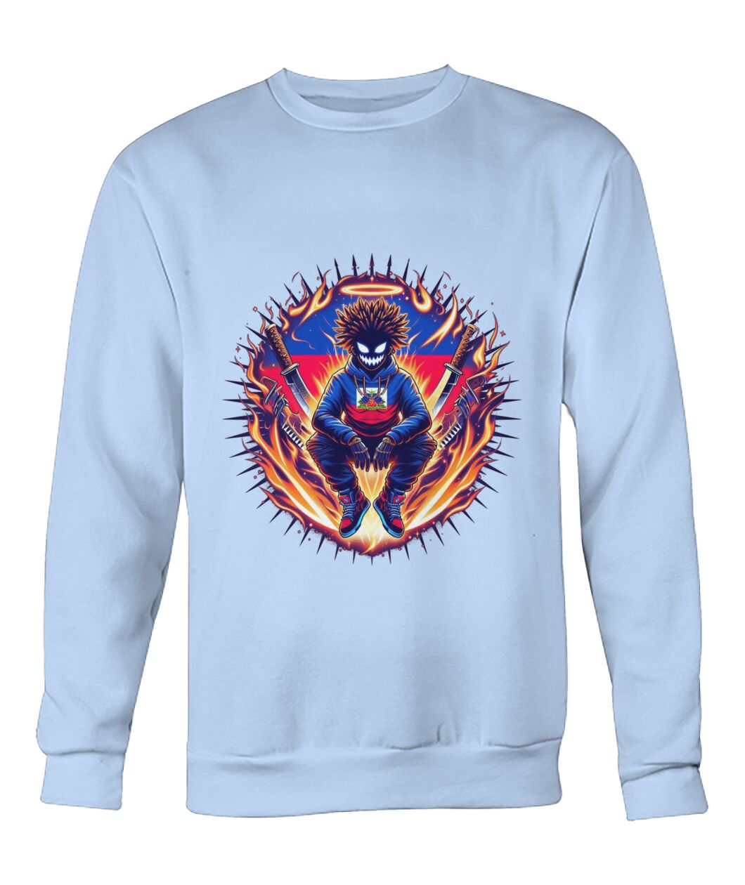 Haitian God (Sweater & More) Crew Neck Sweatshirt