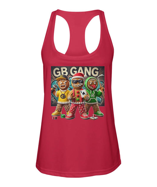 Gingerbread Gang 1 (TankTop & More) Women's Racerback Sport Tank