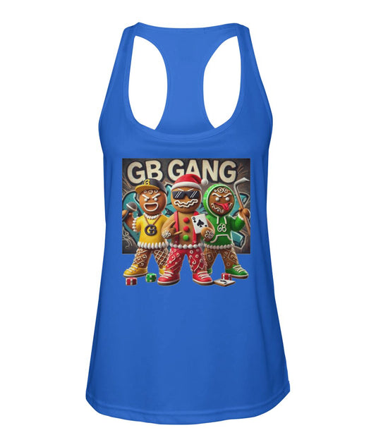 Gingerbread Gang 1 (TankTop & More) Women's Racerback Sport Tank