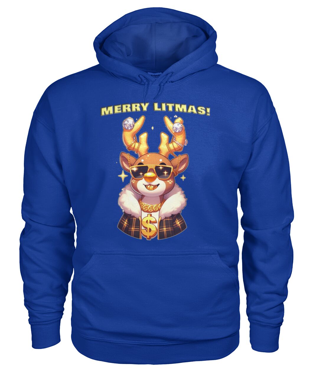 Merry Litmas Reindeer (Hoodie & More) Unisex Hoodie