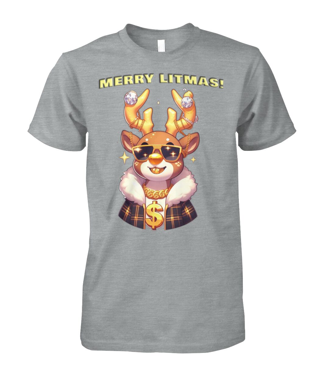 Merry Litmas Reindeer (T-Shirt & More)