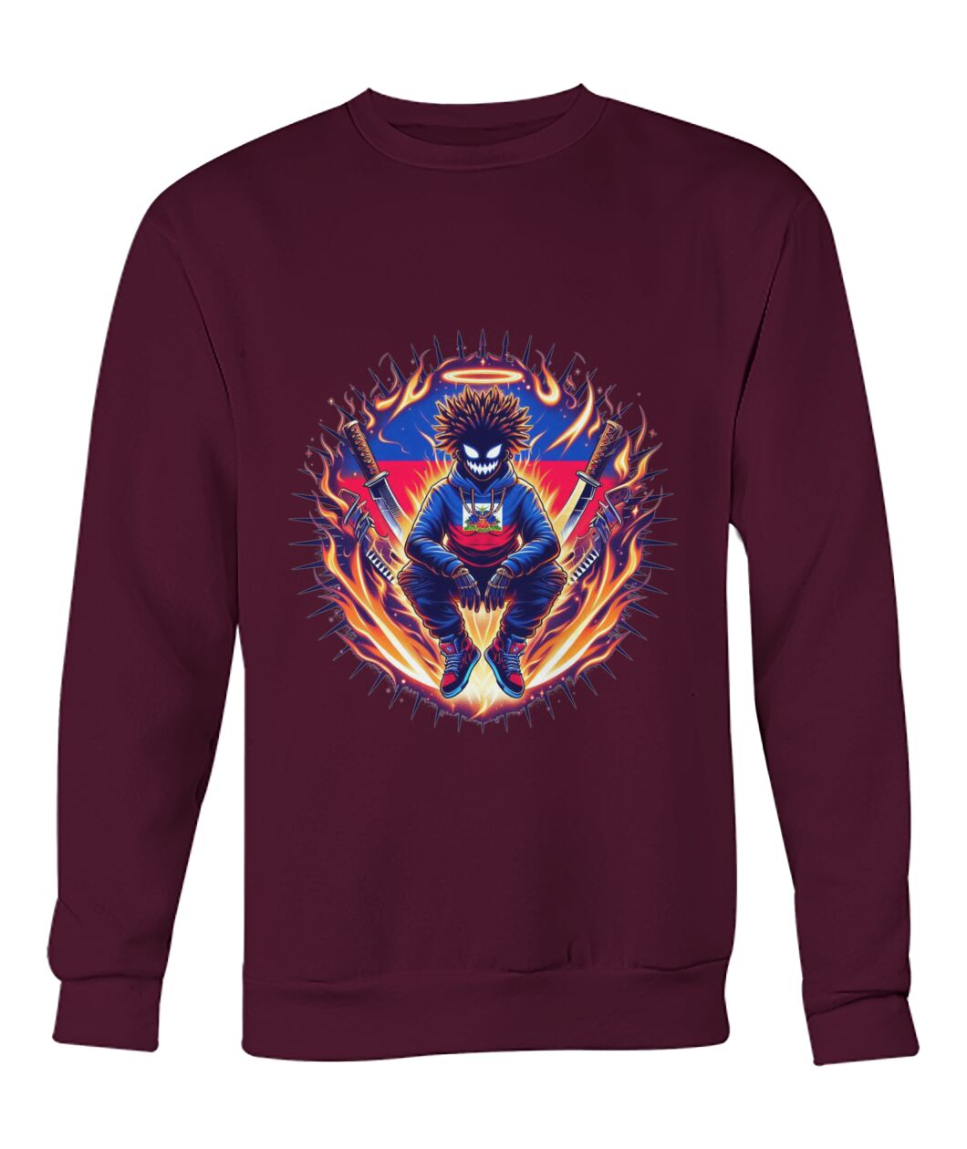 Haitian God (Sweater & More) Crew Neck Sweatshirt
