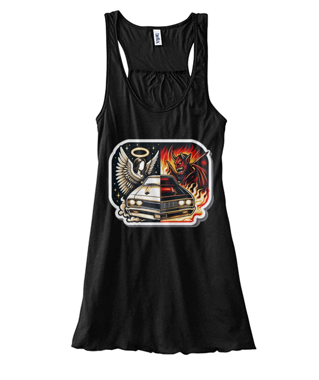 Angel Demon Car 1 (TankTop & More) Women's Flowy Tank
