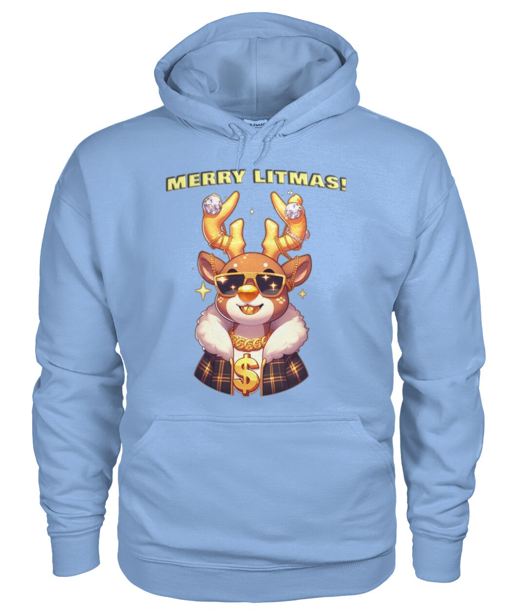 Merry Litmas Reindeer (Hoodie & More) Unisex Hoodie