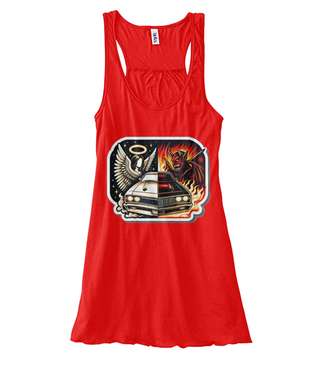 Angel Demon Car 1 (TankTop & More) Women's Flowy Tank