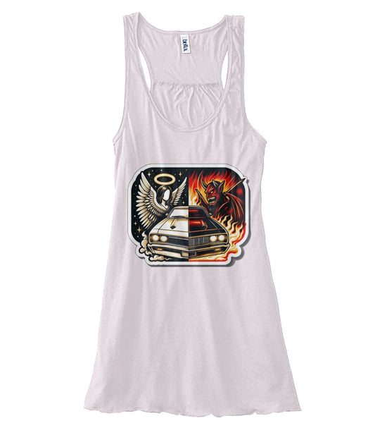 Angel Demon Car 1 (TankTop & More) Women's Flowy Tank