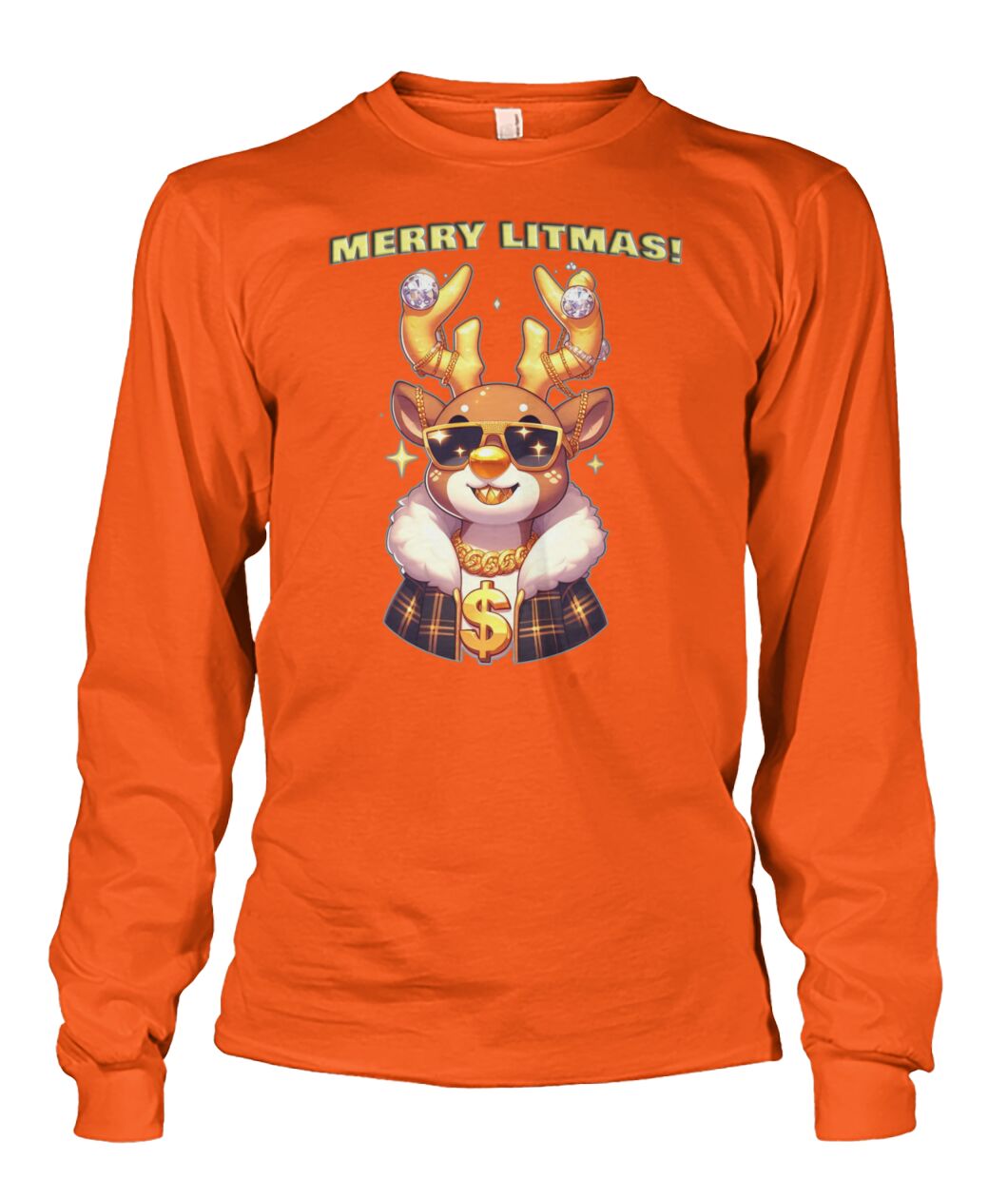 Merry Litmas Reindeer (Hoodie & More) Unisex Long Sleeve
