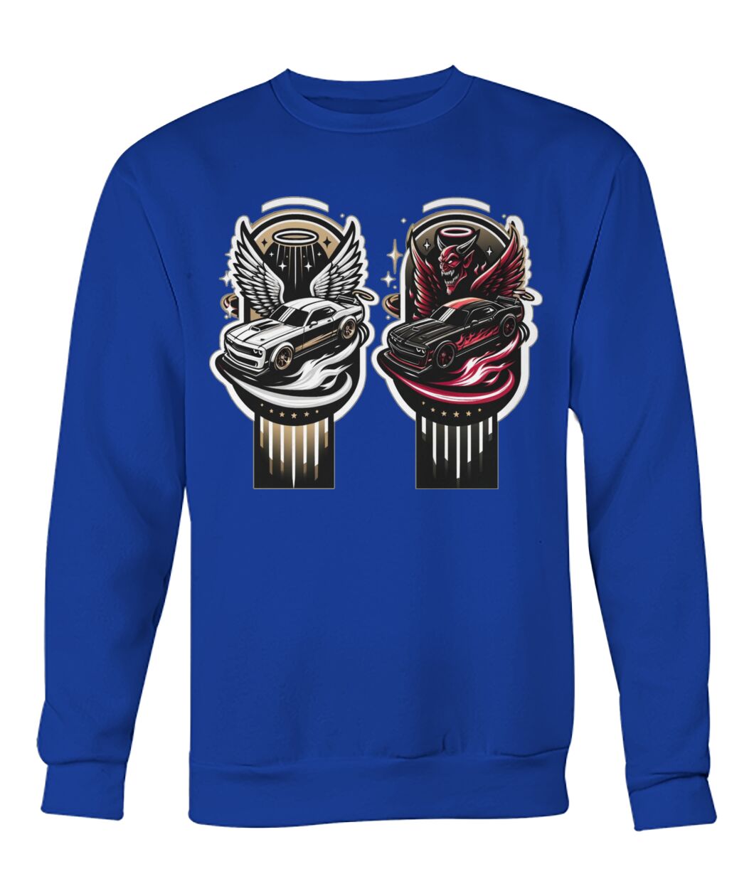 Angel Demon Car 2 (Sweater & More) Crew Neck Sweatshirt