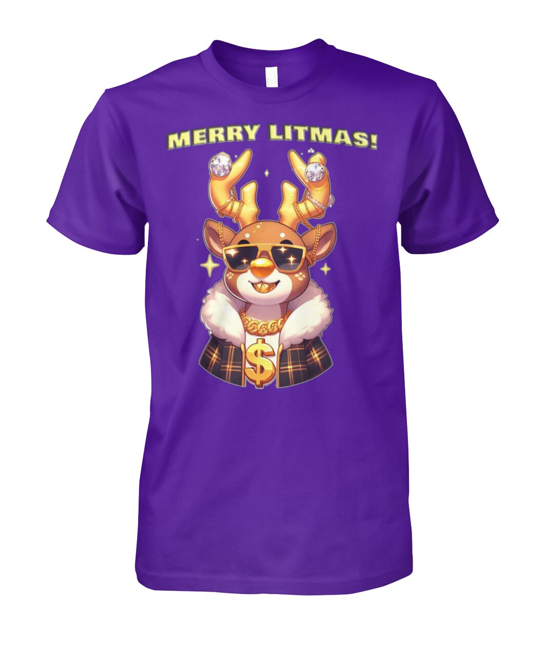 Merry Litmas Reindeer (T-Shirt & More)