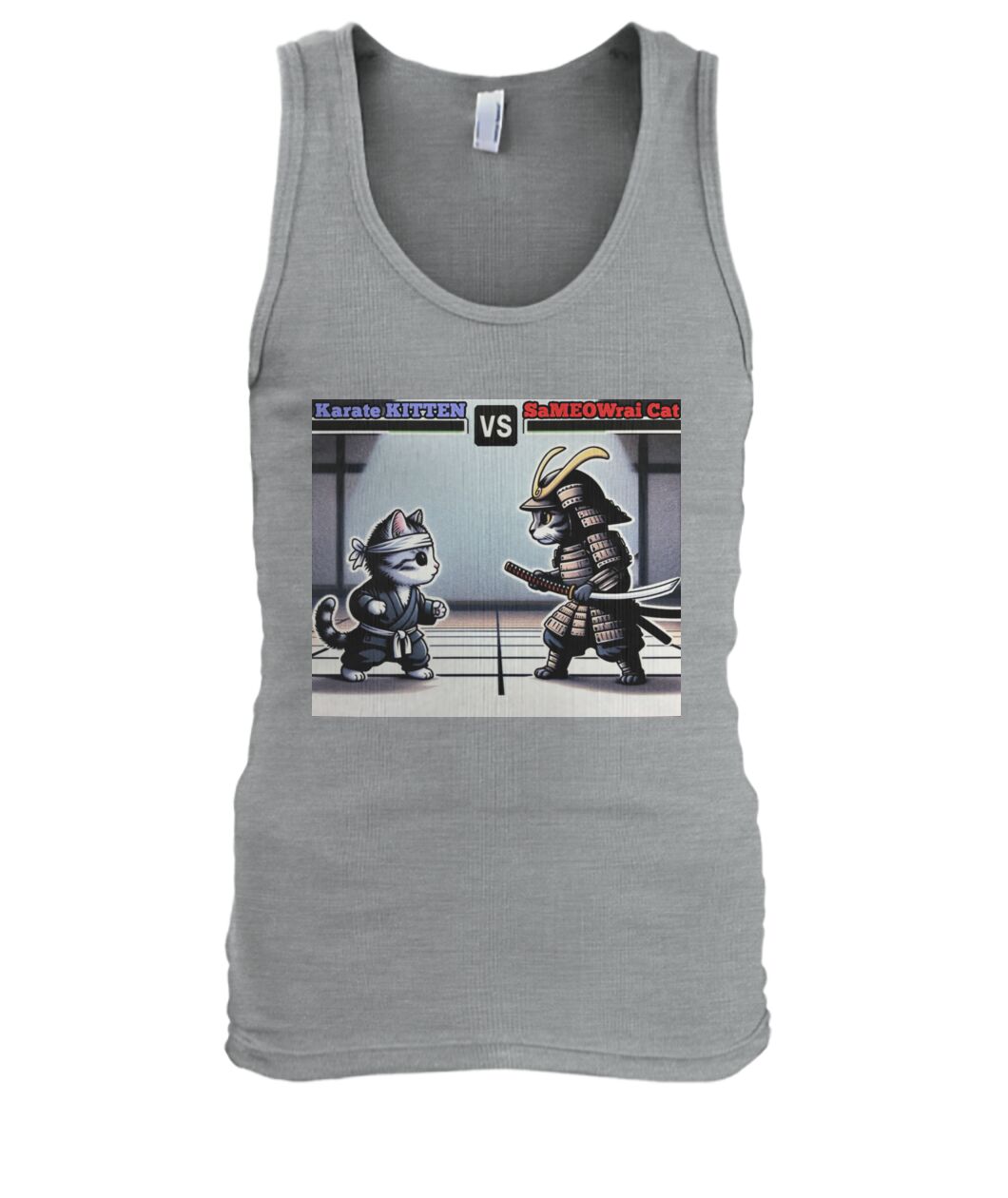 Karate vs Samurai Cat (TankTop & More) Men's Tank Top