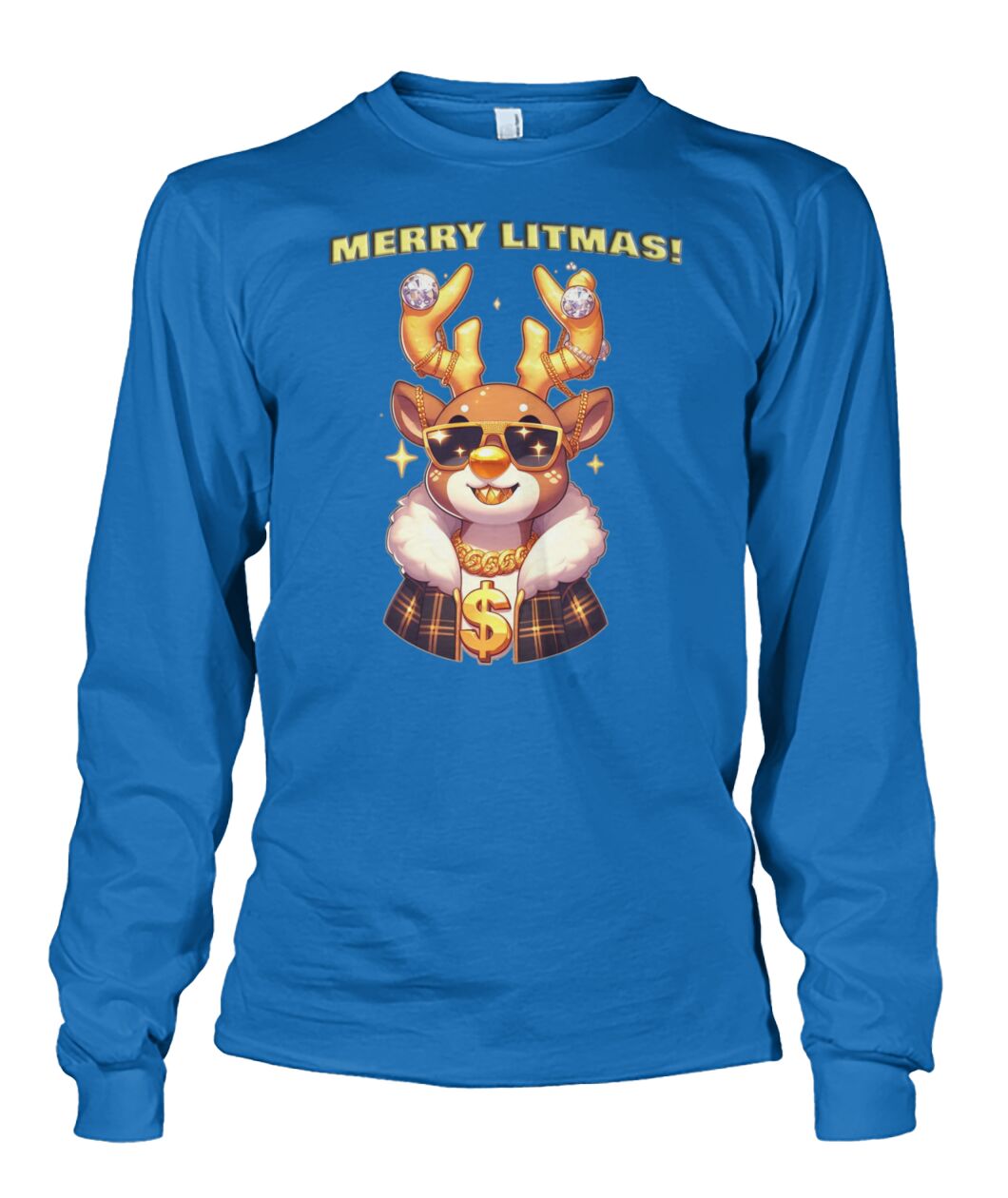 Merry Litmas Reindeer (Hoodie & More) Unisex Long Sleeve