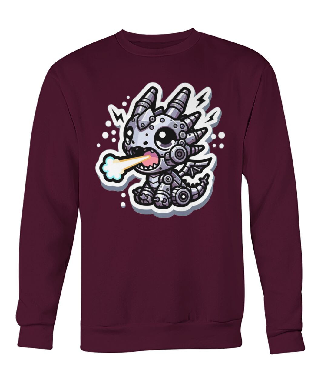 Mech Dragon Baby (Hoodie & More) Crew Neck Sweatshirt