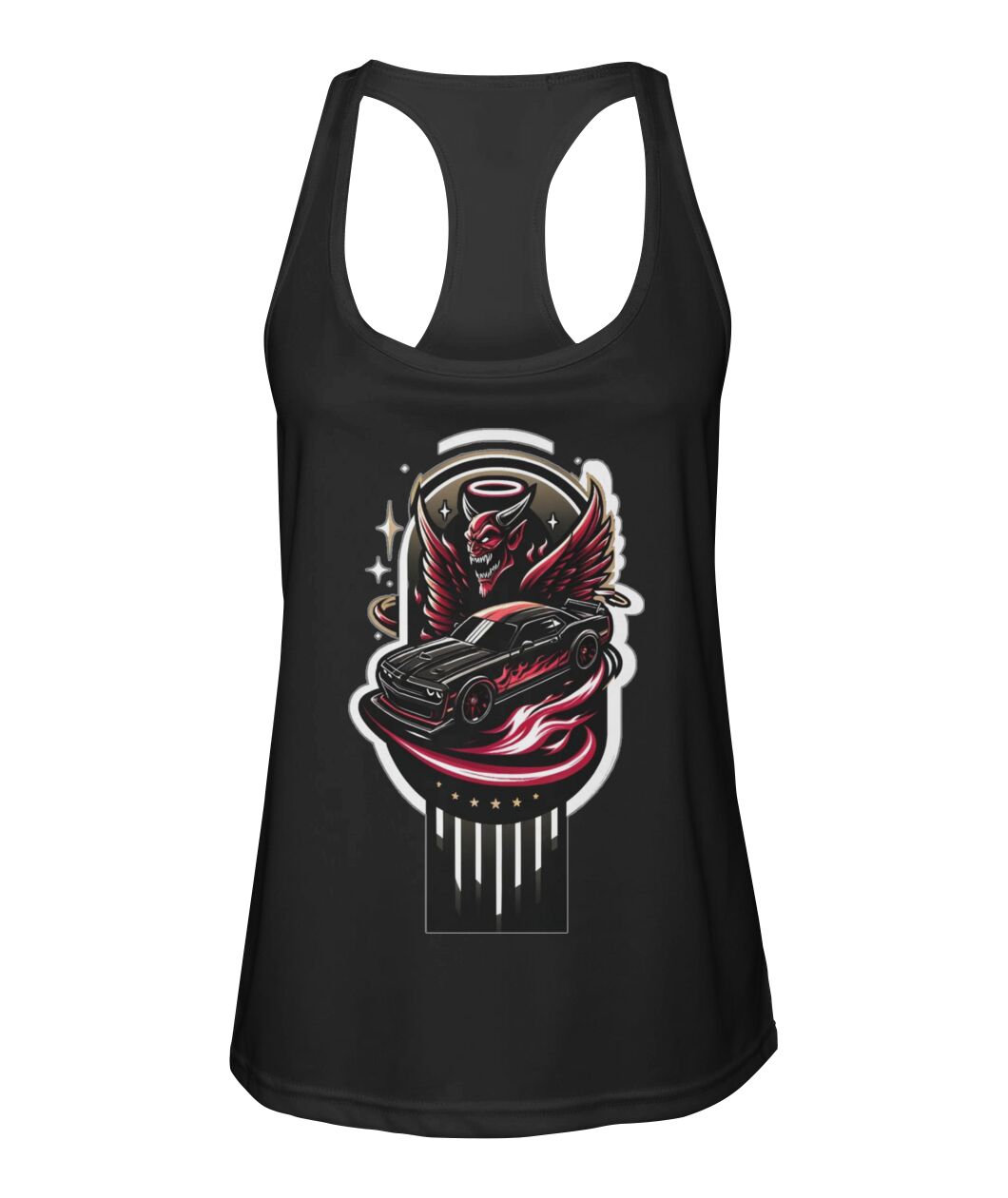 Demon Car 1 (TankTop & More) Women's Racerback Sport Tank