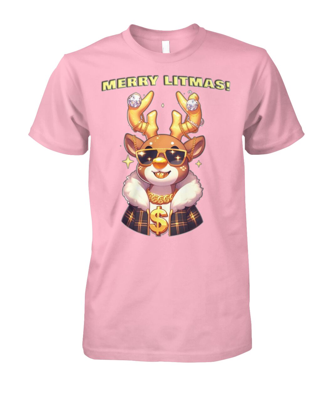 Merry Litmas Reindeer (T-Shirt & More)