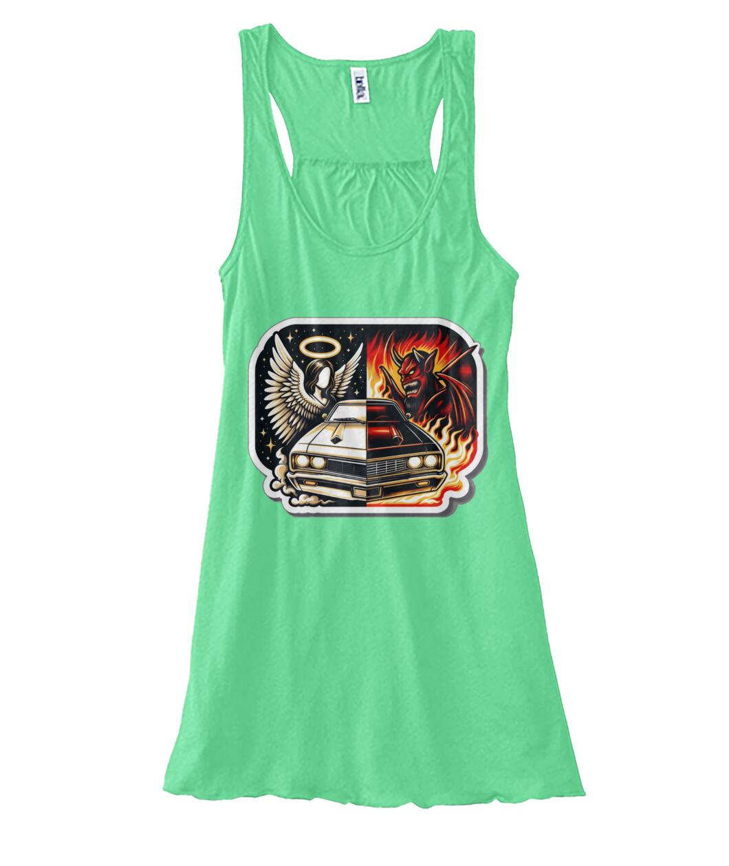 Angel Demon Car 1 (TankTop & More) Women's Flowy Tank