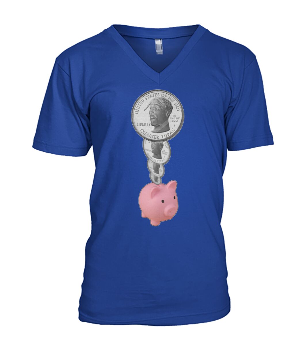 2Pac Piggy Bank (Hoodie & V Necks)