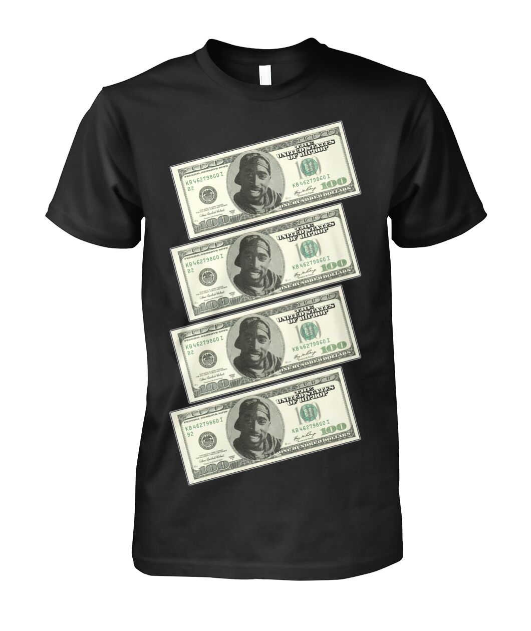 2Pac $100 bills (T Shirts)