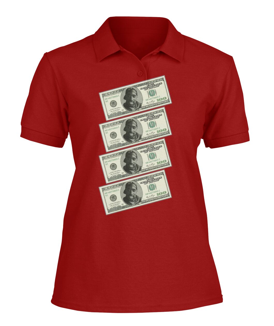 2Pac $100 bills (Tank Top & Polo)