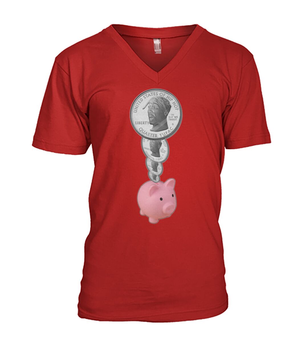 2Pac Piggy Bank (Hoodie & V Necks)