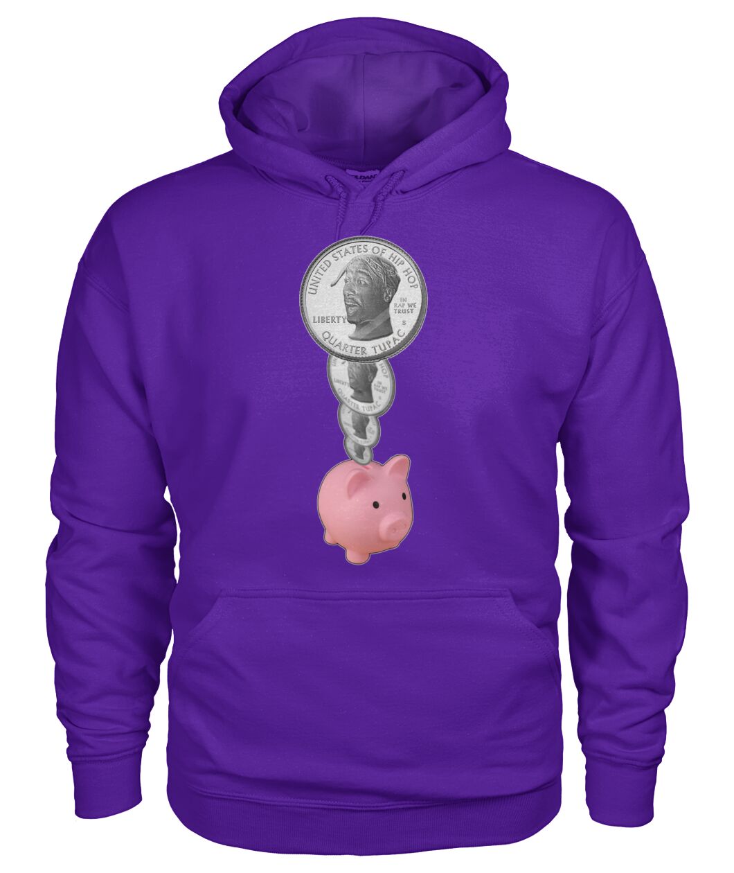 2Pac Piggy Bank (Hoodie & V Necks)