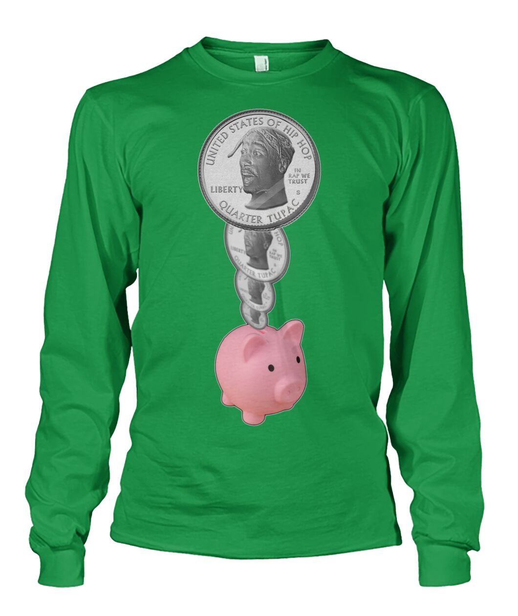 2Pac Piggy Bank (Sweater & Long Sleeve)
