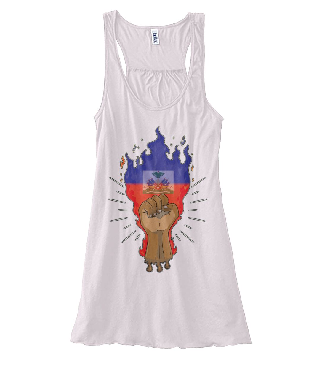 Haitian Fire Power Fist (Tank Top & Polo)