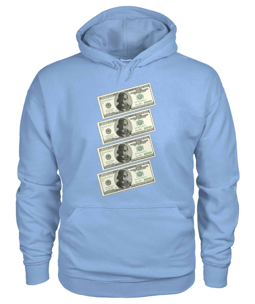2Pac $100 bills (Hoodie & V Necks)